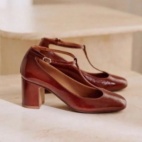 Sézane Marcie Babies, polished camel, size 8 - Picture 2 of 10